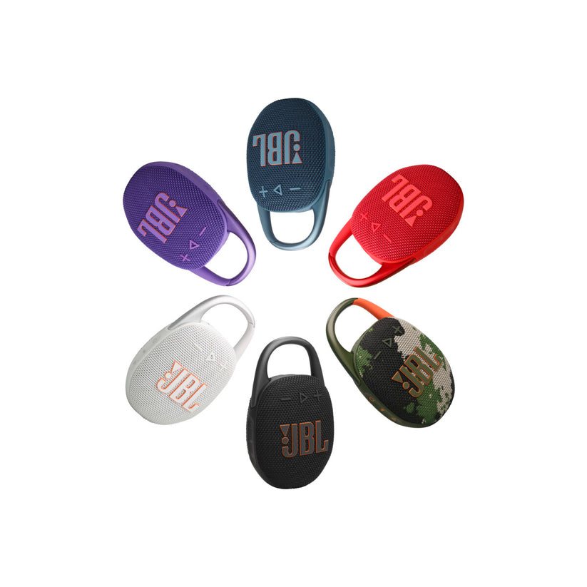 Ultra-přenosný reproduktor JBL Clip 5 - červený - iSTYLE CZ