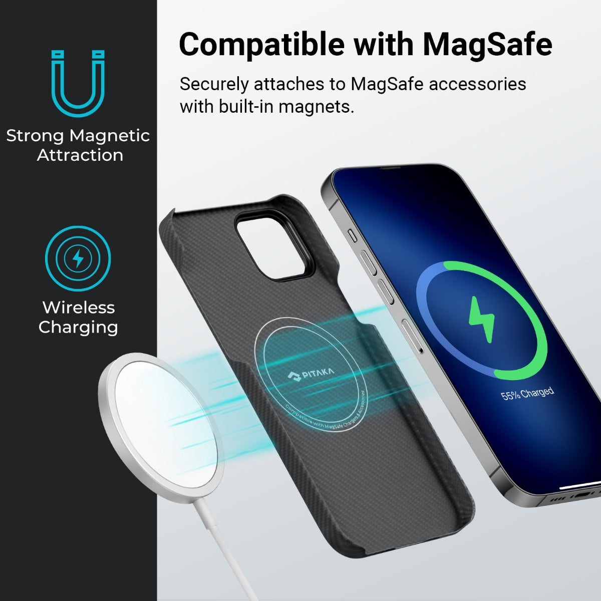 Kryt na iPhone 14 Plus Pitaka MagEZ 3 600D - černý - iSTYLE CZ