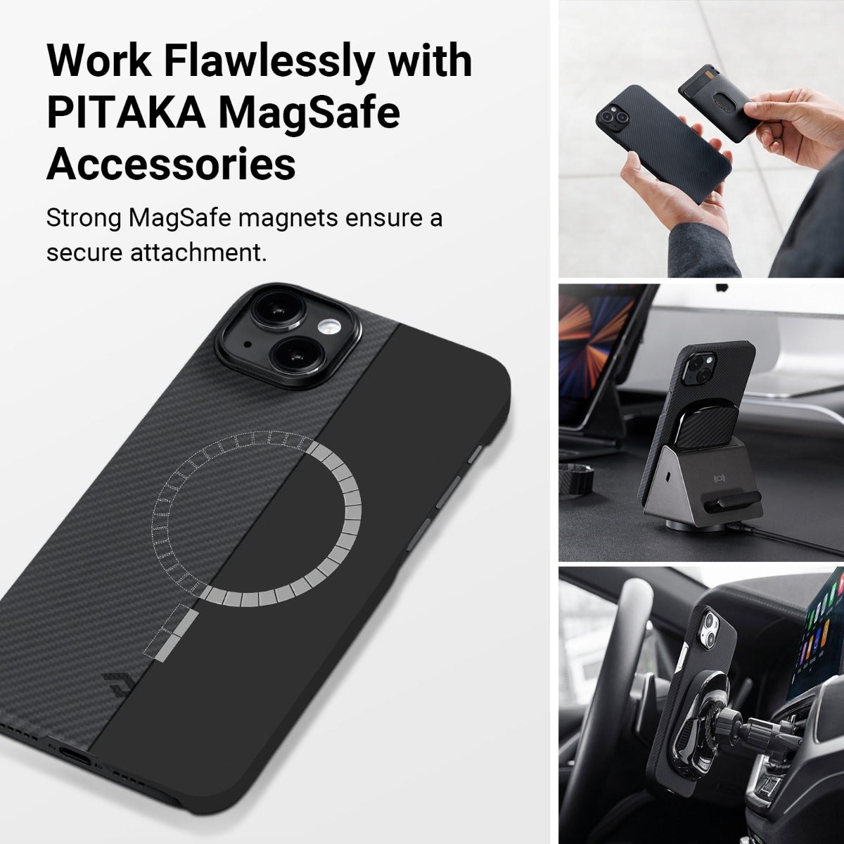 Kryt na iPhone 14 Plus Pitaka MagEZ 3 600D - černý - iSTYLE CZ