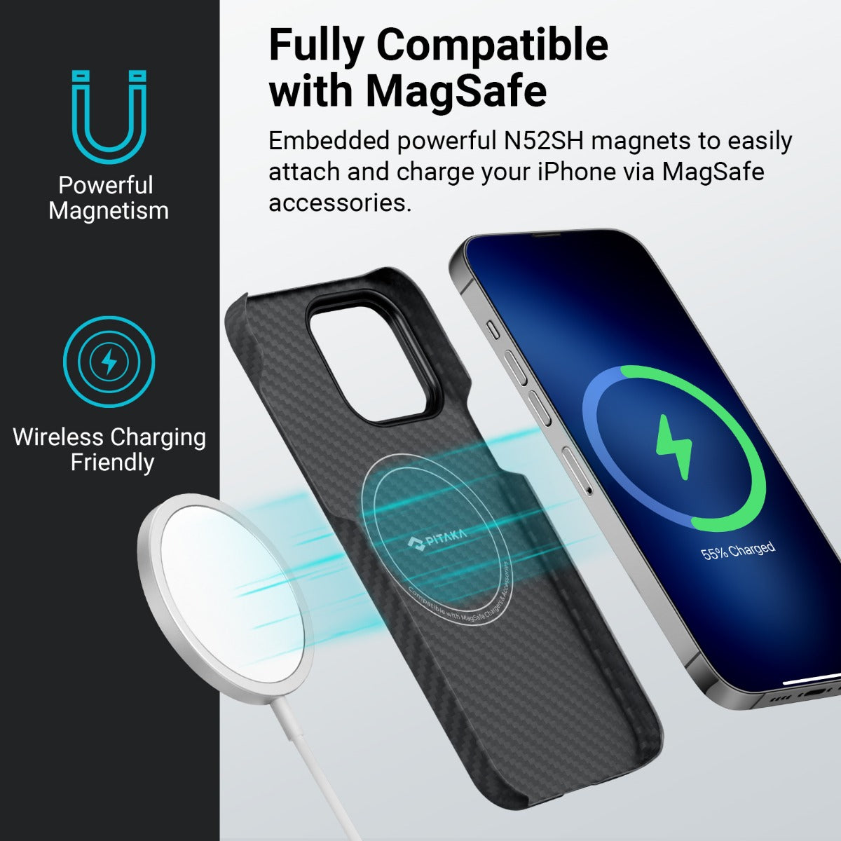 Kryt na iPhone 14 Pro Pitaka MagEZ 3 1500D - černý - iSTYLE CZ