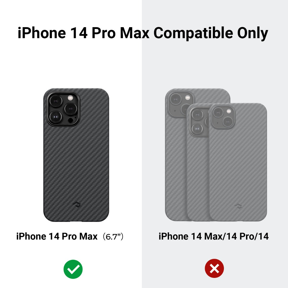 Kryt na iPhone 14 Pro Max Pitaka MagEZ 3 1500D - černý - iSTYLE CZ