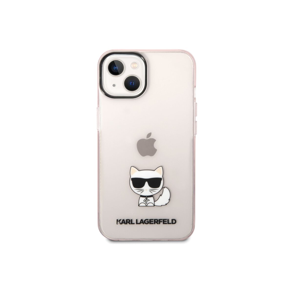 Kryt pro iPhone 14 Plus Karl Lagerfeld Choupette Logo - růžový - iSTYLE CZ