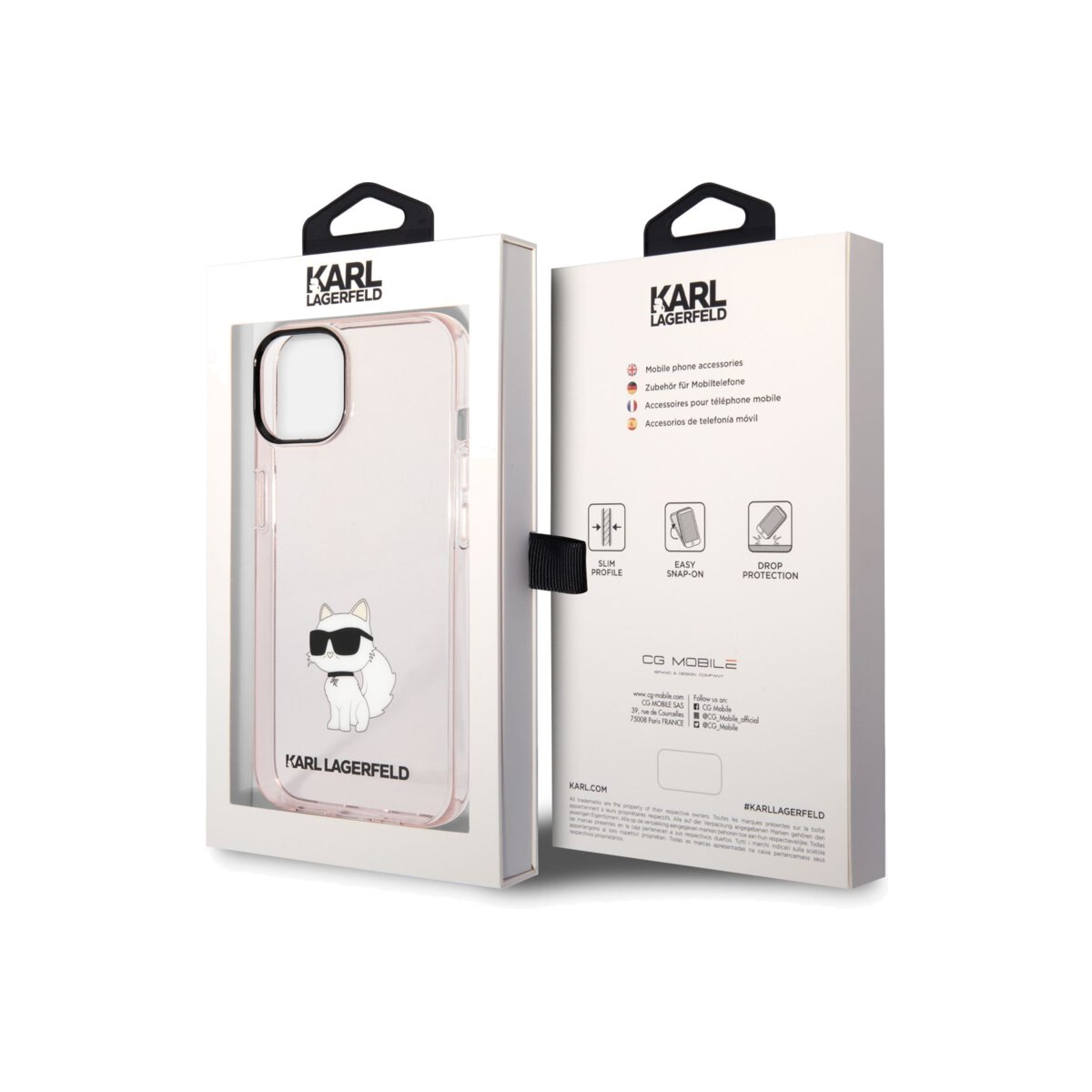 Kryt pro iPhone 14 Plus Karl Lagerfeld IML Choupette NFT - růžový - iSTYLE CZ