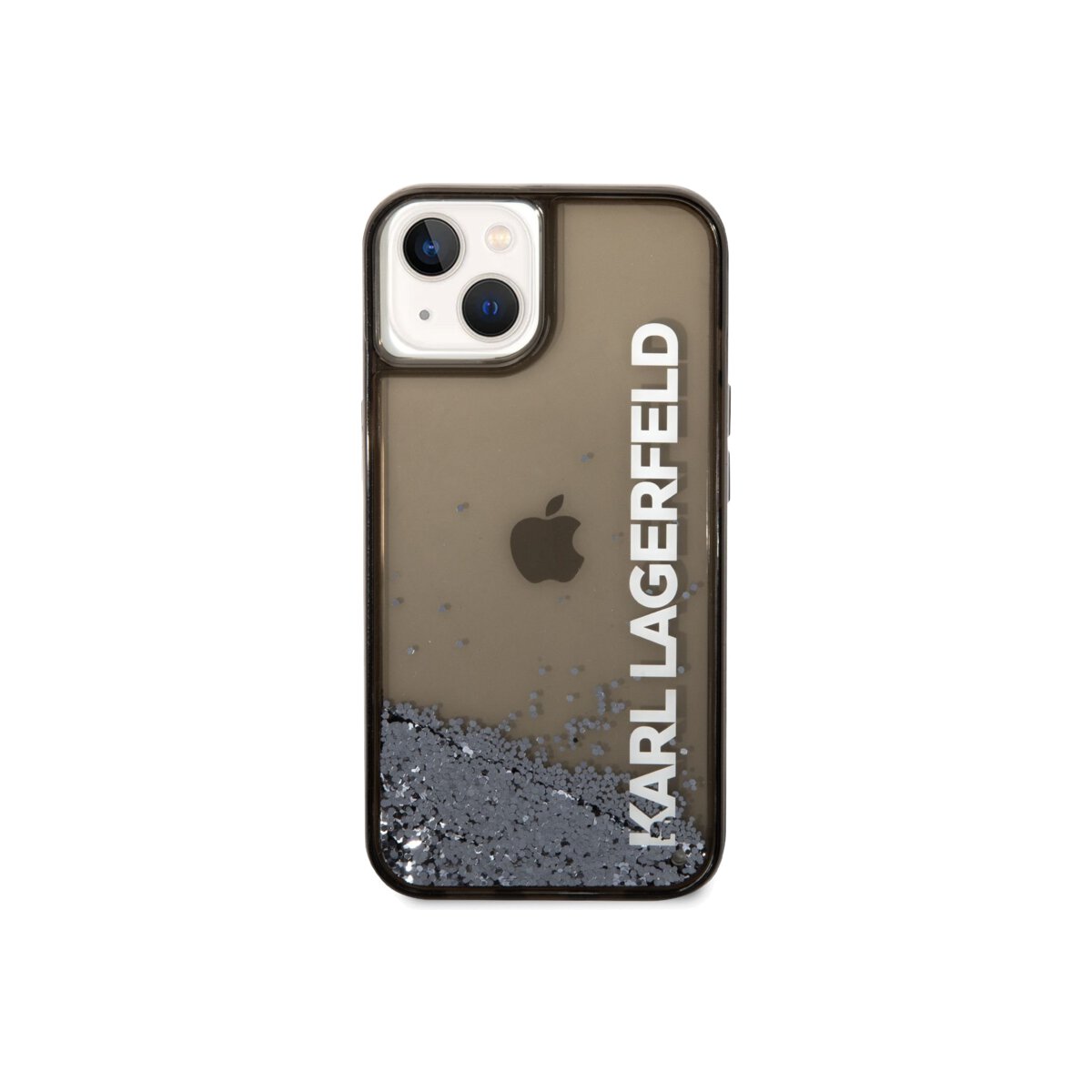 Kryt pro iPhone 14 Plus Karl Lagerfeld Translucent Liquid Glitter - černý - iSTYLE CZ