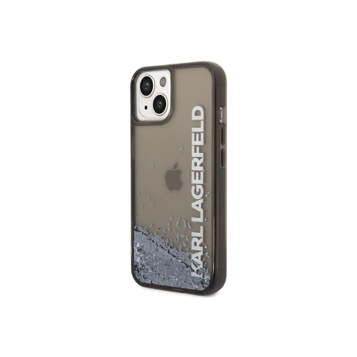 Kryt pro iPhone 14 Plus Karl Lagerfeld Translucent Liquid Glitter - černý - iSTYLE CZ
