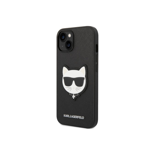 Kryt pro iPhone 14 Plus Karl Lagerfeld Saffiano Choupette Head - černý - iSTYLE CZ