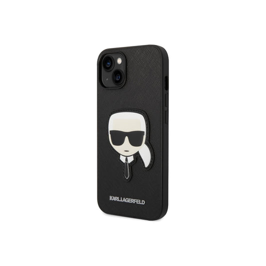 Kryt pro iPhone 14 Plus Karl Lagerfeld Saffiano Karl Head - černý - iSTYLE CZ