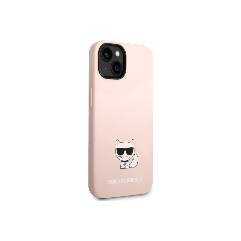 Kryt pro iPhone 14 Plus Karl Lagerfeld Liquid Silicone Choupette - růžový - iSTYLE CZ