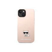 Kryt pro iPhone 14 Plus Karl Lagerfeld Liquid Silicone Choupette - růžový - iSTYLE CZ