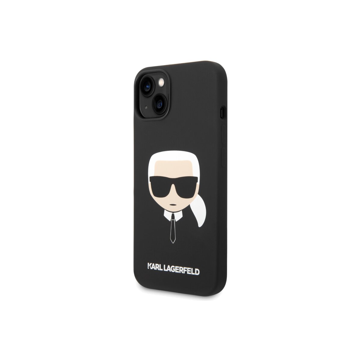 Kryt pro iPhone 14 Plus Karl Lagerfeld Liquid Silicone Karl Head - černý - iSTYLE CZ