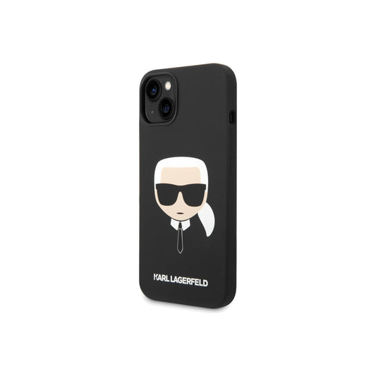 Kryt pro iPhone 14 Plus Karl Lagerfeld Liquid Silicone Karl Head - černý - iSTYLE CZ