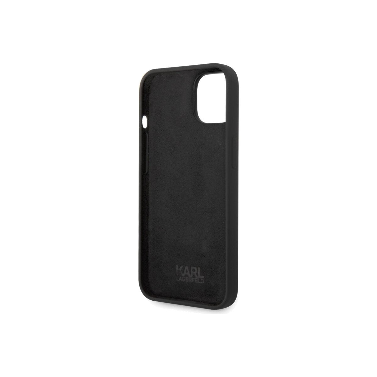 Kryt pro iPhone 14 Plus Karl Lagerfeld Karl and Choupette Liquid Silicone - černý - iSTYLE CZ