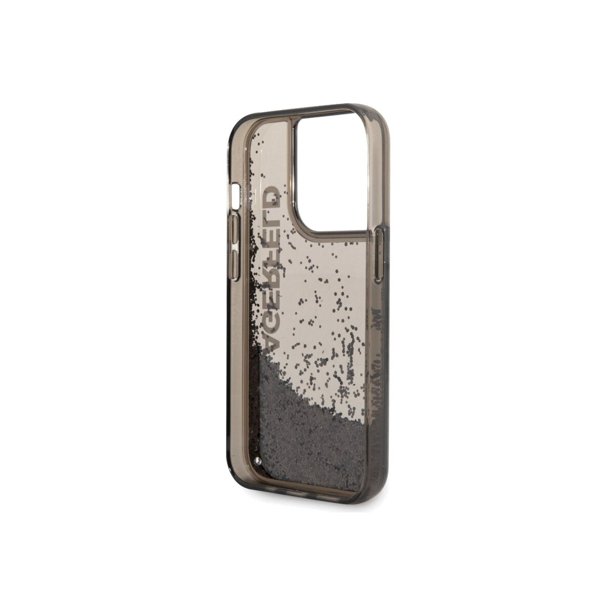 Kryt pro iPhone 14 Pro Max Karl Lagerfeld Translucent Liquid Glitter - černý - iSTYLE CZ