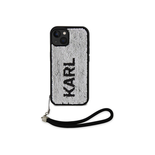 Kryt pro iPhone 15 Karl Lagerfeld Sequins Reversible - stříbrný - iSTYLE CZ