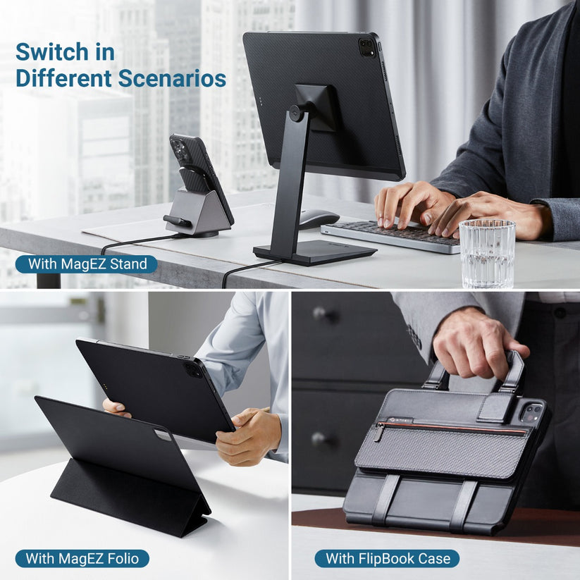 Kryt na iPad Pro 12,9" (22/21) Pitaka MagEZ 2 - černý - iSTYLE CZ