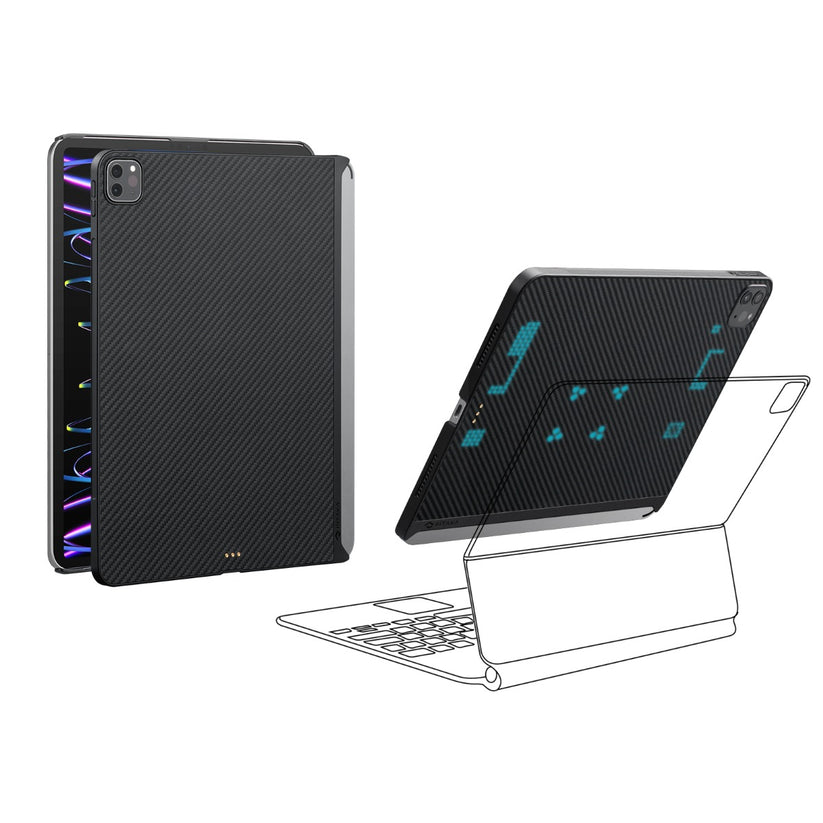 Kryt na iPad Pro 12,9" (22/21) Pitaka MagEZ 2 - černý - iSTYLE CZ