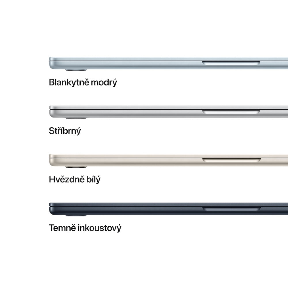 MacBook Air 15,3", Apple M4 10jádrové CPU, 10jádrové GPU, 16GB, 512GB SSD, CZ - stříbrný (otevřený) - iSTYLE CZ