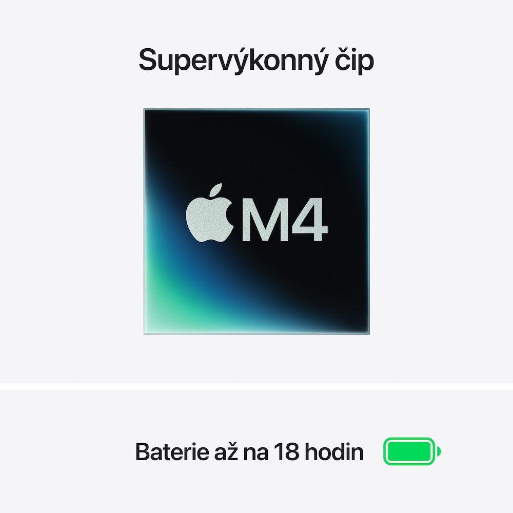 MacBook Air 15,3", Apple M4 10jádrové CPU, 10jádrové GPU, 16GB, 512GB SSD, CZ - stříbrný (otevřený) - iSTYLE CZ