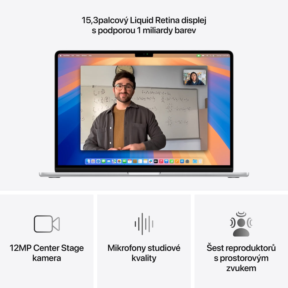 MacBook Air 15,3", Apple M4 10jádrové CPU, 10jádrové GPU, 16GB, 512GB SSD, CZ - stříbrný (otevřený) - iSTYLE CZ