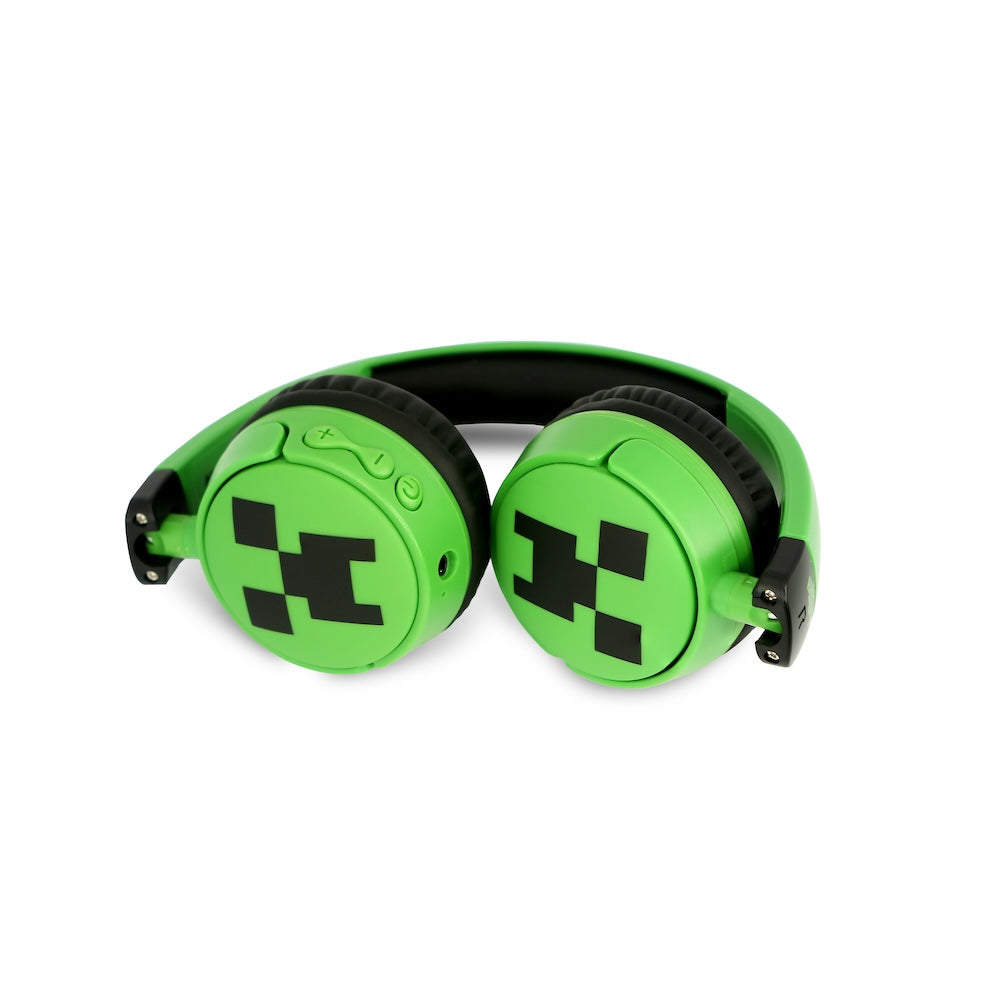 Dětská bezdrátová sluchátka OTL Minecraft Creeper Kids - zelená - iSTYLE CZ