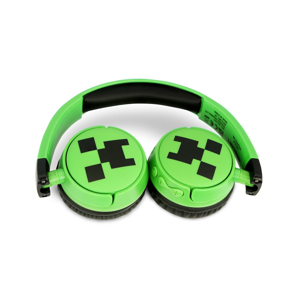 Dětská bezdrátová sluchátka OTL Minecraft Creeper Kids - zelená - iSTYLE CZ