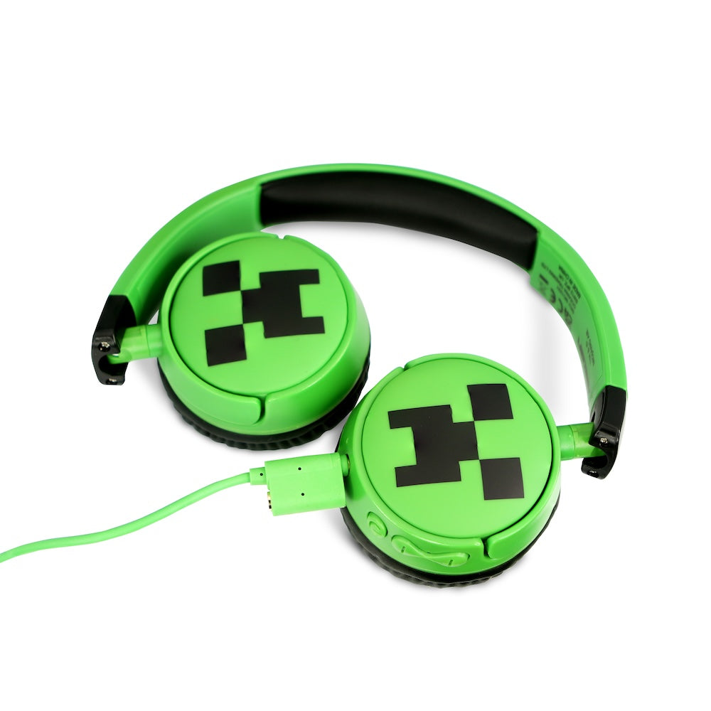 Dětská bezdrátová sluchátka OTL Minecraft Creeper Kids - zelená - iSTYLE CZ
