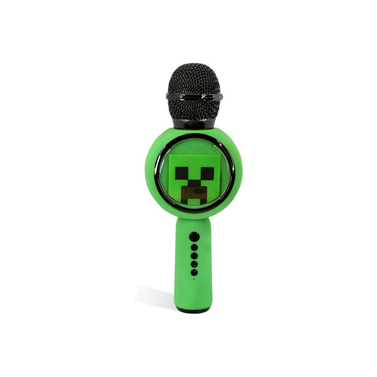 Bezdrátový dětský mikrofon OTL PopSing LED Minecraft - iSTYLE CZ