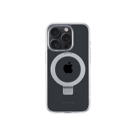 Pouzdro na iPhone 15 Pro Mobile Origin RingMag - průhledné - iSTYLE CZ