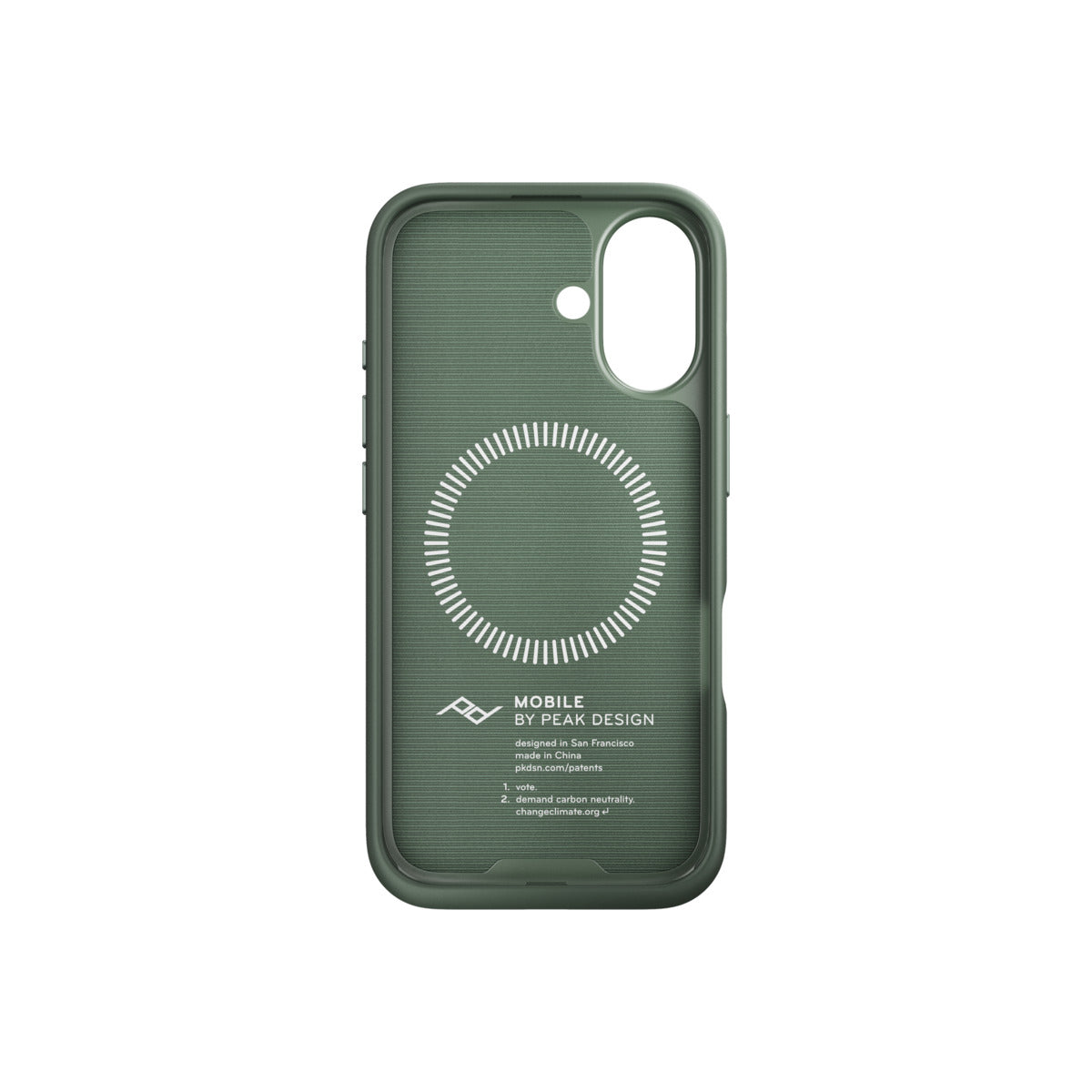 Kryt pro iPhone 16 Peak Design Mobile Everyday Fabric Case - šalvějově zelený - iSTYLE CZ
