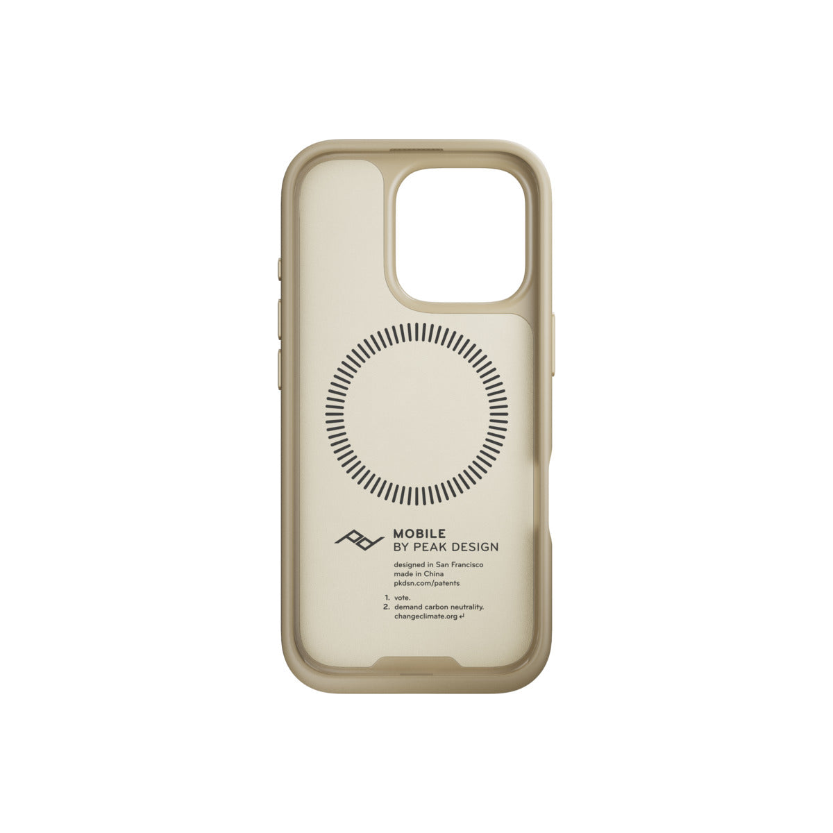 Kryt pro iPhone 16 Pro Peak Design Mobile Everyday Clarino Case - světle béžový - iSTYLE CZ