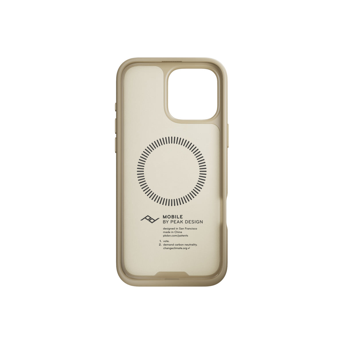 Kryt pro iPhone 16 Pro Max Peak Design Mobile Everyday Clarino Case - světle béžový - iSTYLE CZ