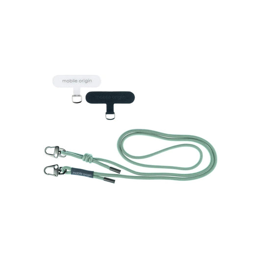 6mm šňůrka na telefon Mobile Origin Lanyard rope 82 - 163cm - zelená - iSTYLE CZ