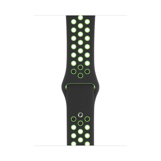 Apple Watch sportovní řemínek Nike 42/44/45/49 mm - černý / Lime Blast - iSTYLE CZ