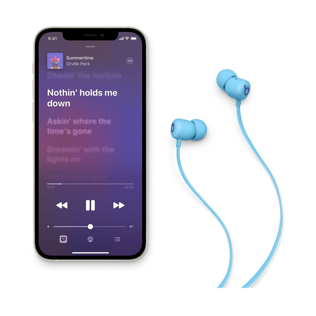 Bezdrátová sluchátka Beats Flex – modrá - iSTYLE CZ