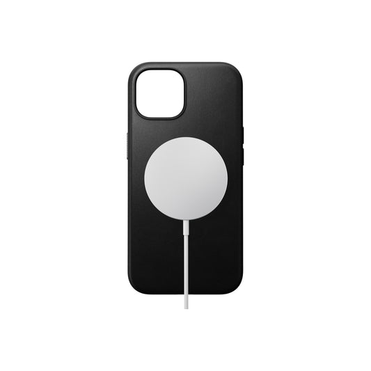 Kožený kryt pro iPhone 15 Plus Nomad Modern - černý - iSTYLE CZ