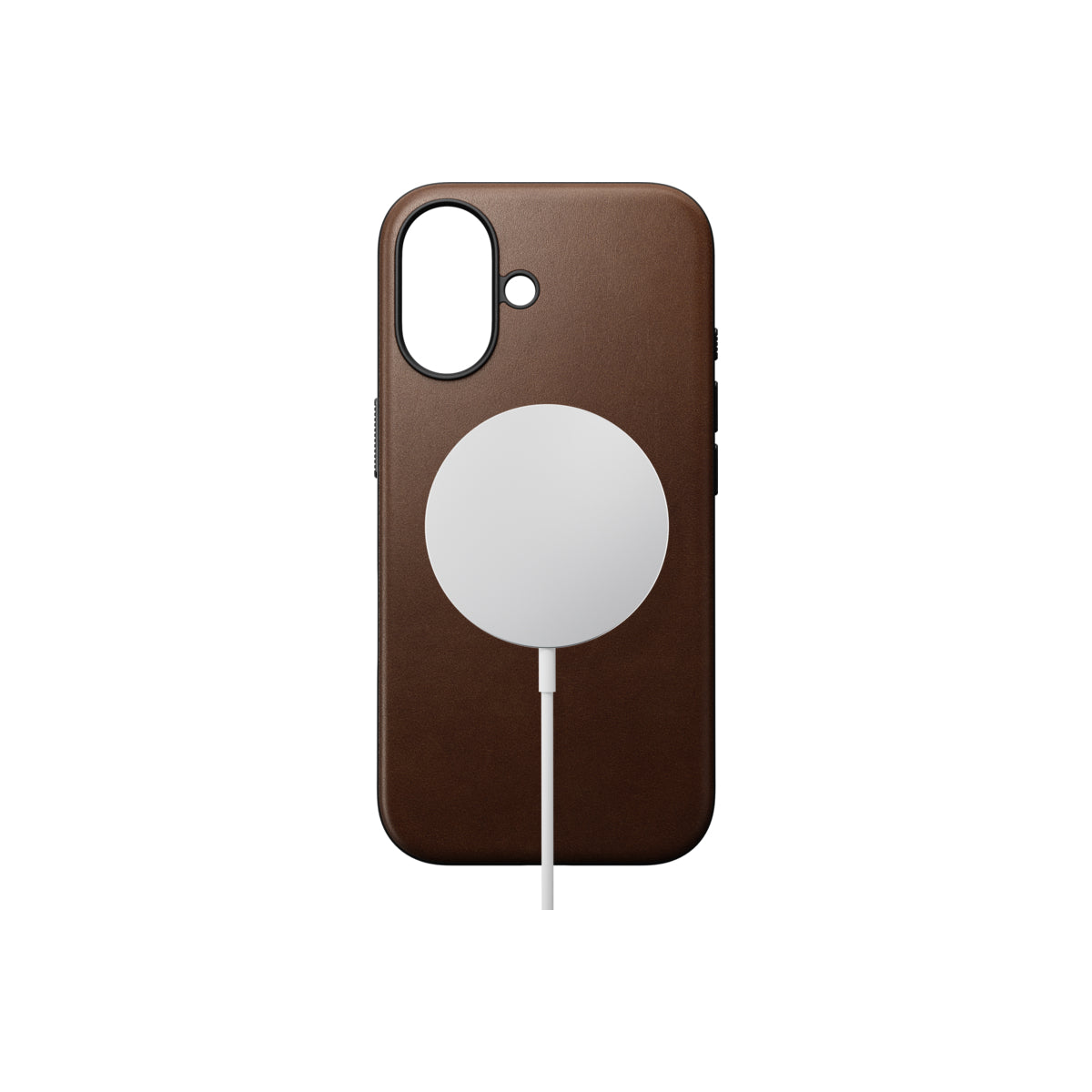 Kožený kryt pro iPhone 16 Nomad Modern - hnědý - iSTYLE CZ