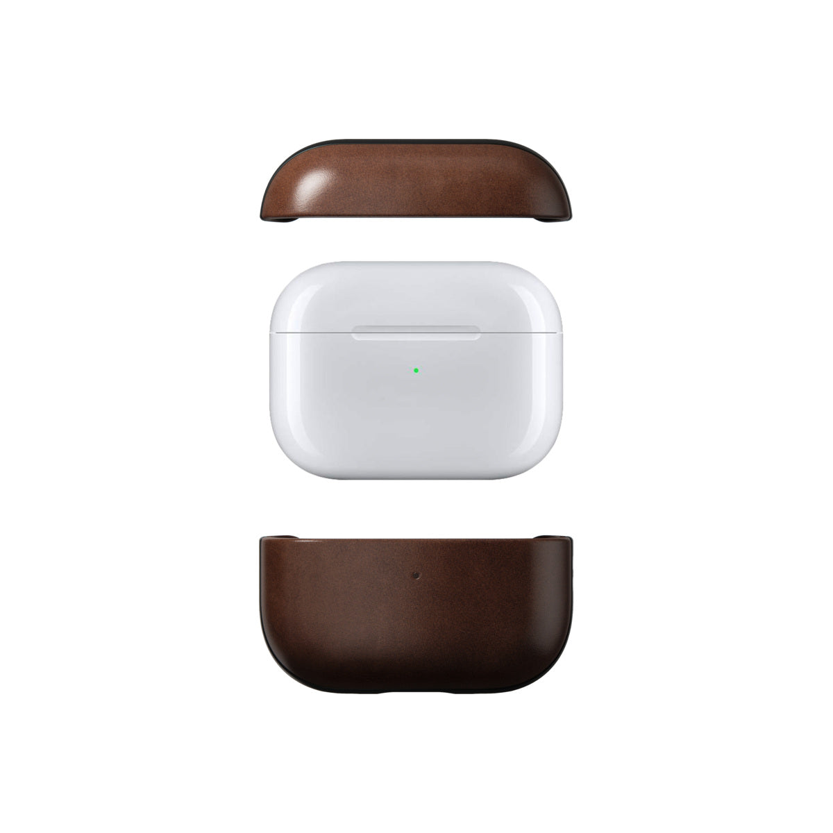 Obal pro AirPods Pro 2. gen Nomad Leather case - hnědé - iSTYLE CZ