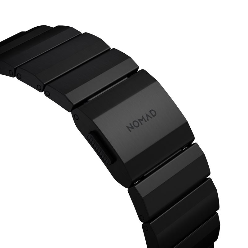 Titanový řemínek pro Apple Watch 42/44/45/49 mm Nomad Titanium - černý - iSTYLE CZ