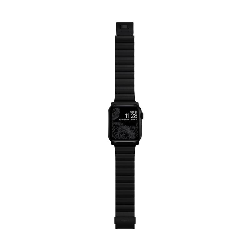 Titanový řemínek pro Apple Watch 42/44/45/49 mm Nomad Titanium - černý - iSTYLE CZ