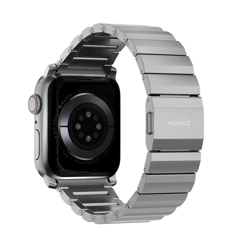 Titanový řemínek pro Apple Watch 42/44/45/49 mm Nomad Titanium - stříbrný - iSTYLE CZ