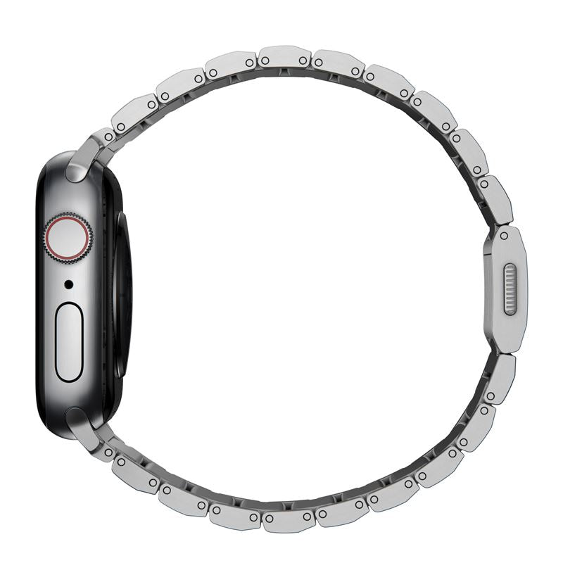 Titanový řemínek pro Apple Watch 42/44/45/49 mm Nomad Titanium - stříbrný - iSTYLE CZ