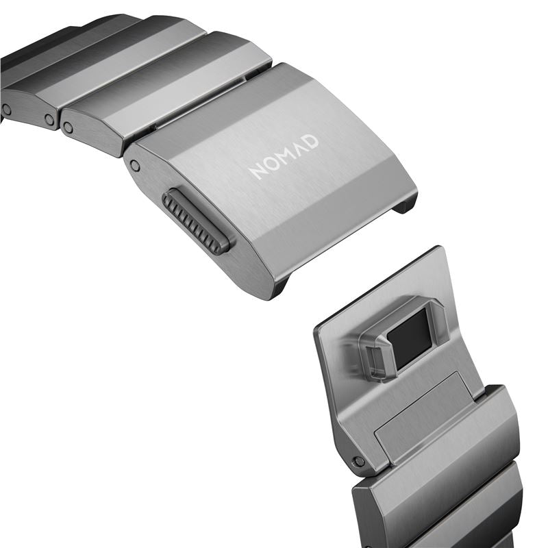 Titanový řemínek pro Apple Watch 42/44/45/49 mm Nomad Titanium - stříbrný - iSTYLE CZ