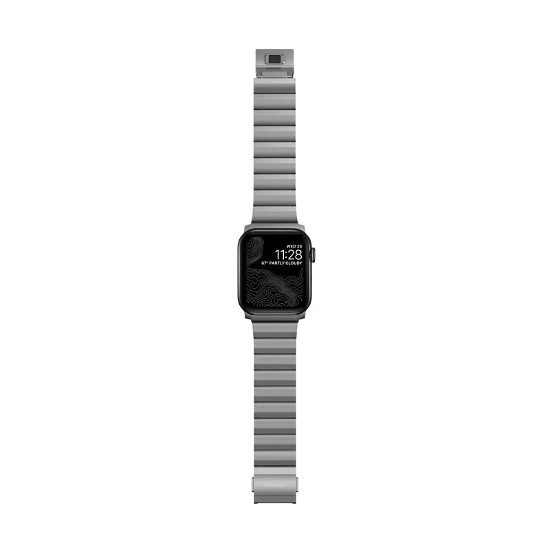 Titanový řemínek pro Apple Watch 42/44/45/49 mm Nomad Titanium - stříbrný - iSTYLE CZ