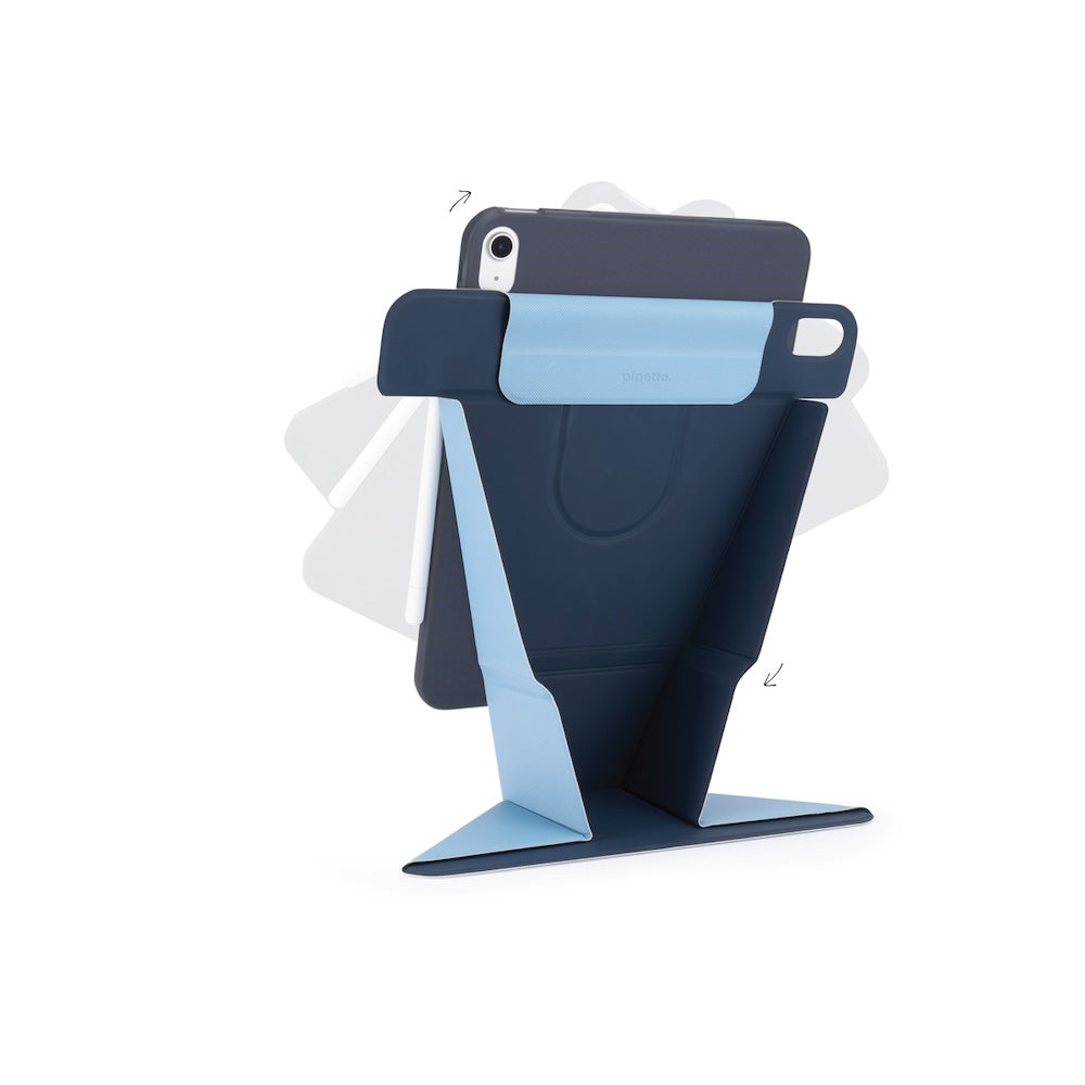 Kryt pro iPad Air 13" (2024) Pipetto Origami No6 Stand Case - modrý - iSTYLE CZ