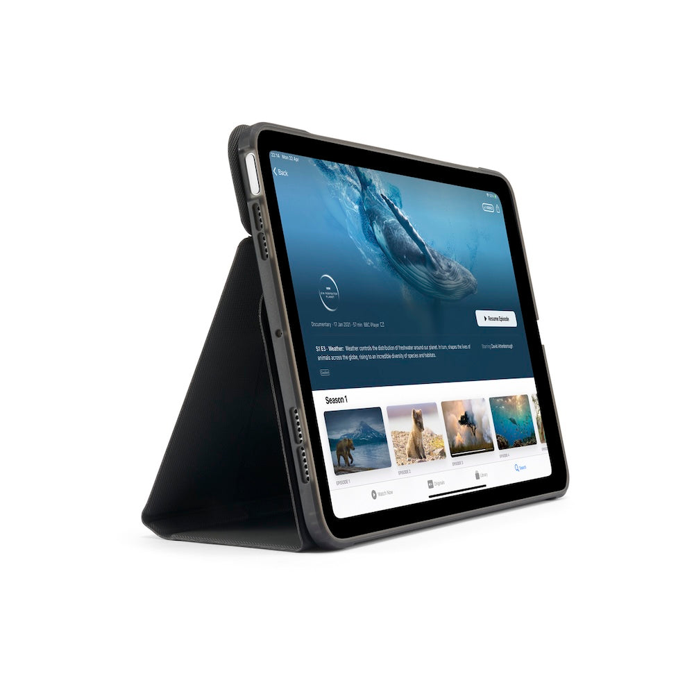 Kryt pro iPad 10,9" (2022) Pipetto Origami No6 Stand Case - černý - iSTYLE CZ