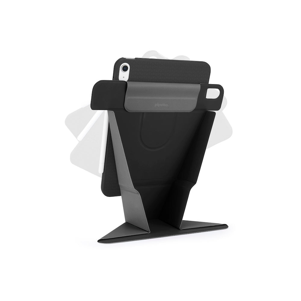 Kryt pro iPad 10,9" (2022) Pipetto Origami No6 Stand Case - černý - iSTYLE CZ