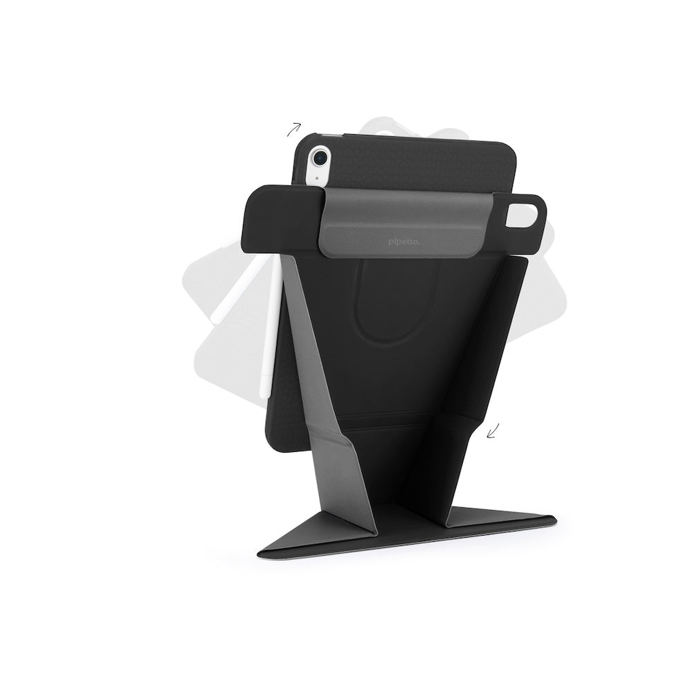 Kryt pro iPad 10,9" (2022) Pipetto Origami No6 Stand Case - černý - iSTYLE CZ