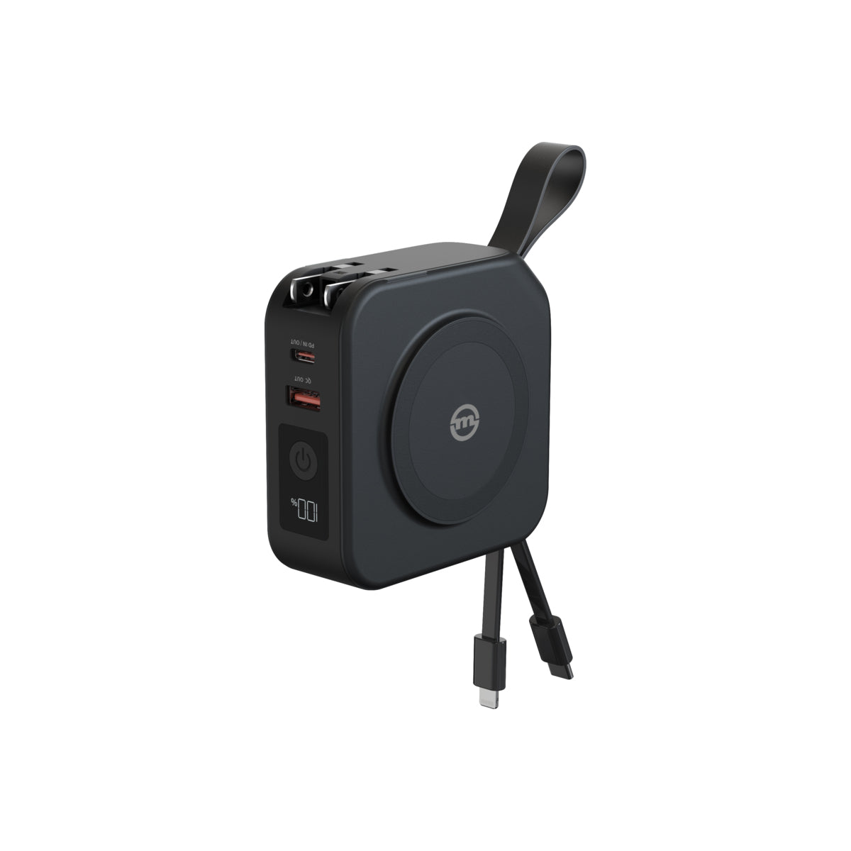 Cestovní nabíječka s powerbankou Mobile Origin 10 000 mAh - černá - iSTYLE CZ