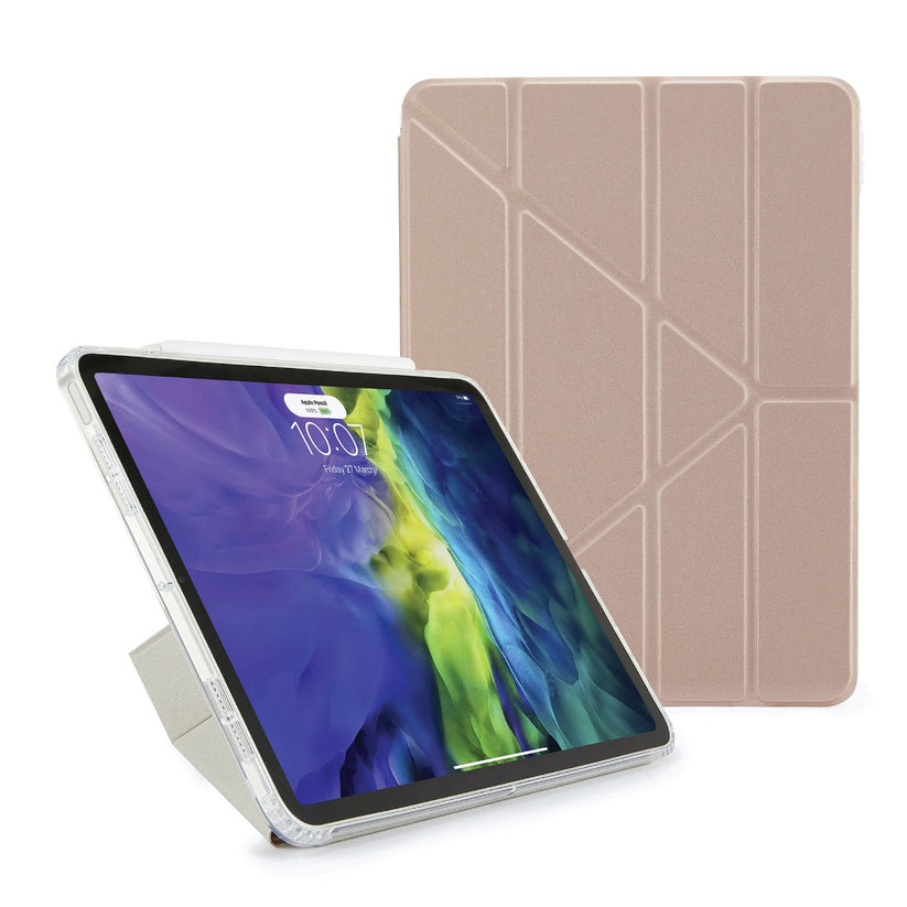 Pouzdro Pipetto na iPad Air 4 10.9 Metallic Origami - růžově zlaté - iSTYLE CZ