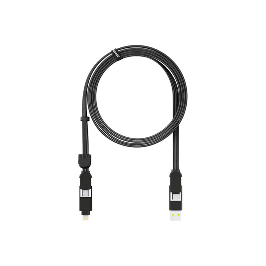 2m nabíjecí kabel 6v1 Rolling Square inCharge XL - černý - iSTYLE CZ